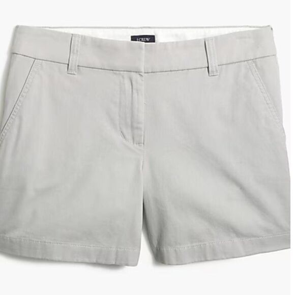J. Crew Factory H1453 Gray 5" Classic Chino Short For Women NWT size 8 - Picture 5 of 10